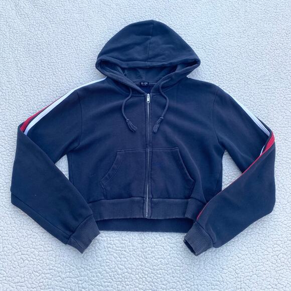 Brandy Melville Navy Striped Jacket - Picture 1 of 4